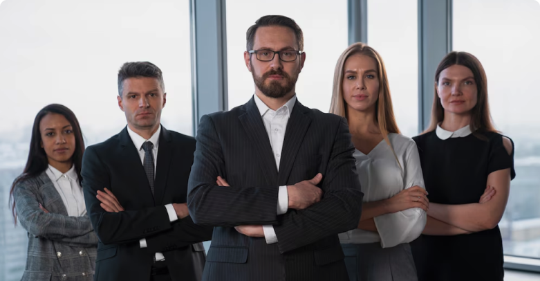 Legal support team representing offshore legal administration, best practices model and law process management USA