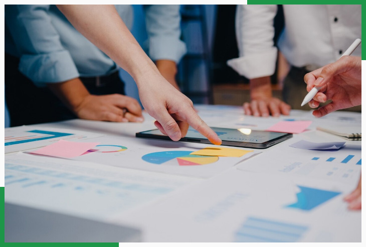 Professional designing digital solutions representing IT outsourcing and customer engagement USA