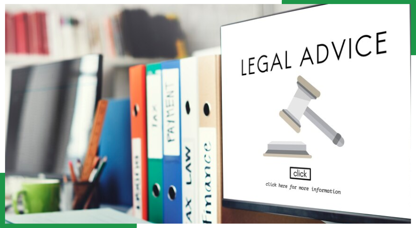 Legal advice illustration with law books representing offshore legal outsourcing and law process support USA